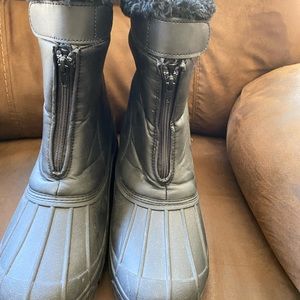 Worm once Mens muck nylon strap lace up duck snow winter boots size 12